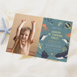 Invitación Con Relieve Metalizado Foil Pressed | Under The Sea Photo Birthday Party<br><div class="desc">Add some shine to your birthday invitations with real gold, silver, or rose gold foil! This classic and timeless metallic style is sure to add another level to your invites. These luxurious invitations make a great impact with real pressed foil. Incorporating foil-stamped elements on luxe paper is a perfect way...</div>