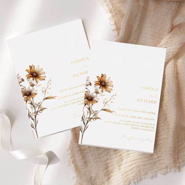 Invitación Con Relieve Metalizado Foto caprichosa de un monograma Boda de flores sil (Subido por el creador)