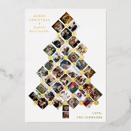 Invitación Con Relieve Metalizado Foto de árbol de Navidad - 36 fotos