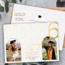 Foto de arco de graduado elegante graduación 2026