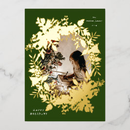 Invitación Con Relieve Metalizado Foto de Berries en vacaciones clásicas