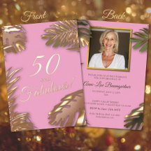 Foto elegante de cumpleaños fabuloso número 50 en