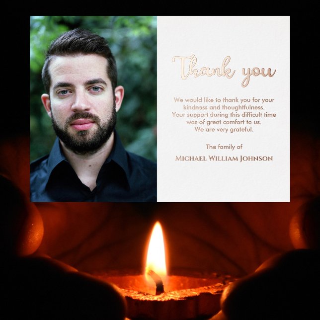 Invitación Con Relieve Metalizado Fotografía Simpatía Bereavement Funeral White Rose (Subido por el creador)