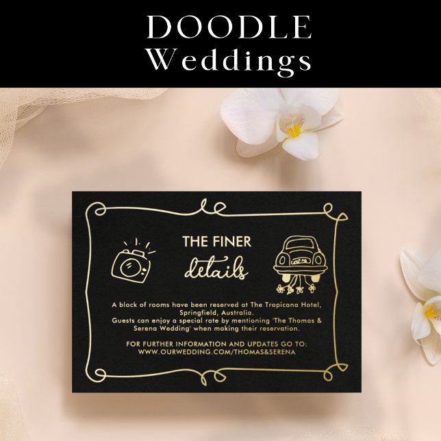 Invitación Con Relieve Metalizado Gabinete de Boda con detalles del dibujo de la man (Subido por el creador)