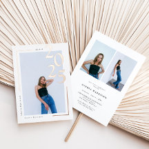 Graduación fotográfica de oro moderno Rosa 2023