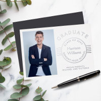 Graduado de fotografía moderno de plata