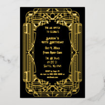 Gran arte de los años 20 en Gatsby Art Deco Cumple