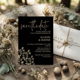 Invitación Con Relieve Metalizado Guardar la Fecha