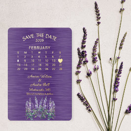 Invitación Con Relieve Metalizado Guardar la fecha boda de febrero de 2026