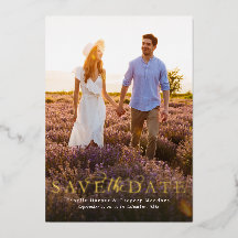 Guardar la fecha simple y elegante foto vertical u