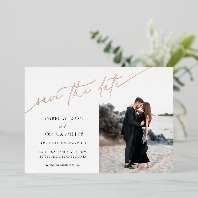 Invitación Con Relieve Metalizado Guardar la invitación al Relieve metalizado de fec (Anverso de pie)