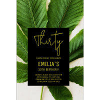 Guión dorado minimalista | Trigésimo Cumpleaños