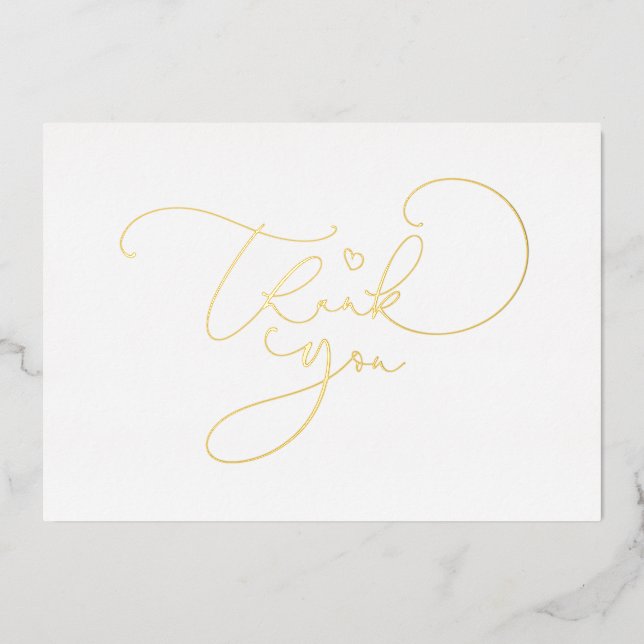 Invitación Con Relieve Metalizado Hermoso Script Caligrafía Agradecido (Anverso)