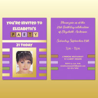 Hoy estás invitado a la fiesta de cumpleaños 21 pú