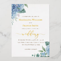 Hydrangea watercolor | wedding Invitation
