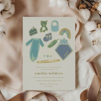 Iconos de recién nacido Boho Blue para decoración 
