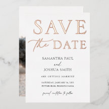 Imagen elegante Guardar la invitación al Relieve m