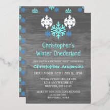 Invierno Onederland Snowflake Primer cumpleaños