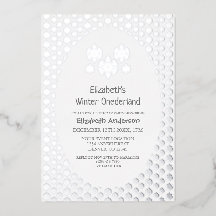 Invierno Onederland Snowflake Primer cumpleaños