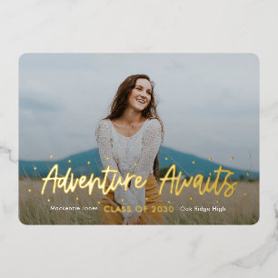 Invitación Con Relieve Metalizado Invitación a graduación de Relieve metalizado de O