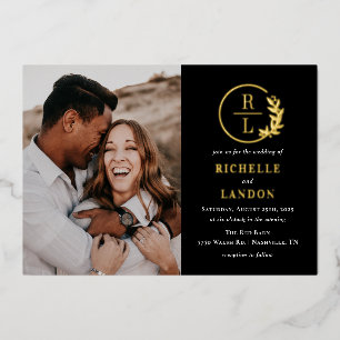 Invitación Con Relieve Metalizado Invitación a la boda de la foto del RELIEVE METALI
