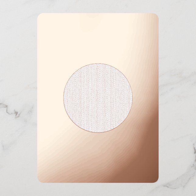 Invitación Con Relieve Metalizado Invitación a Relieve metalizado de 5" x 7" (Anverso)