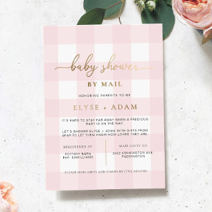 Invitación Con Relieve Metalizado Invitación a Relieve metalizado de Baby Shower ros
