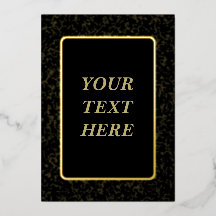 Invitación al Relieve metalizado