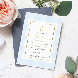 Invitación Con Relieve Metalizado Invitación al Relieve metalizado Baby Shower de Bu