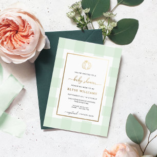 Invitación Con Relieve Metalizado Invitación al Relieve metalizado Baby Shower de Pu