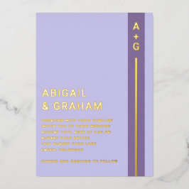 Invitación Con Relieve Metalizado Invitación al Relieve metalizado Boda púrpura mode