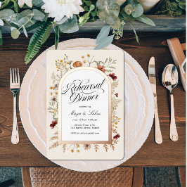 Invitación Con Relieve Metalizado Invitación al Relieve metalizado de Cena de Sedona