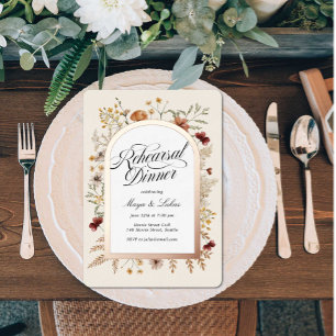 Invitación Con Relieve Metalizado Invitación al Relieve metalizado de Cena de Sedona