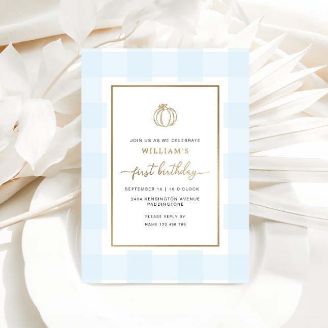 Invitación Con Relieve Metalizado Invitación al Relieve metalizado de cumpleaños de  (First Birthday Invitation)