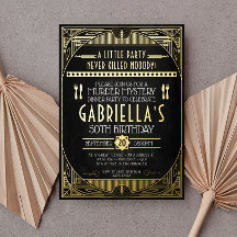 Invitación al Relieve metalizado de cumpleaños del