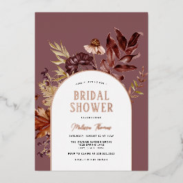 Invitación Con Relieve Metalizado Invitación al Relieve metalizado de ducha de novia