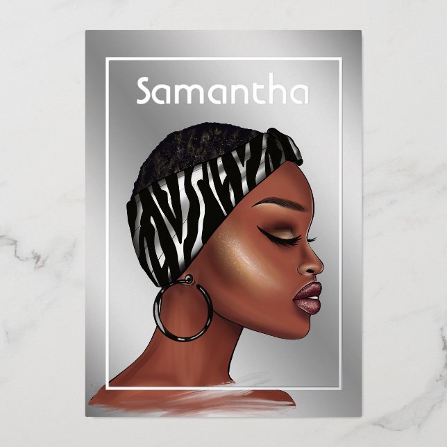 Invitación Con Relieve Metalizado Invitación al Relieve metalizado de fiesta de cump (Anverso)