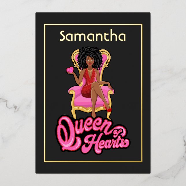 Invitación Con Relieve Metalizado Invitación al Relieve metalizado de fiesta de cump (Anverso)