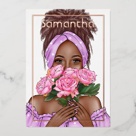 Invitación Con Relieve Metalizado Invitación al Relieve metalizado de fiesta de cump