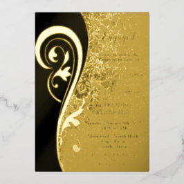 Invitación Con Relieve Metalizado Invitación al Relieve metalizado de Inspiración de
