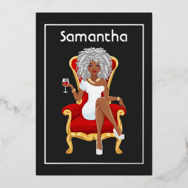 Invitación Con Relieve Metalizado Invitación al Relieve metalizado de la fiesta de c