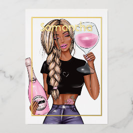 Invitación Con Relieve Metalizado Invitación al Relieve metalizado de la fiesta de c