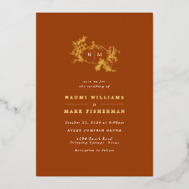 Invitación Con Relieve Metalizado Invitación al Relieve metalizado de los Bodas de c