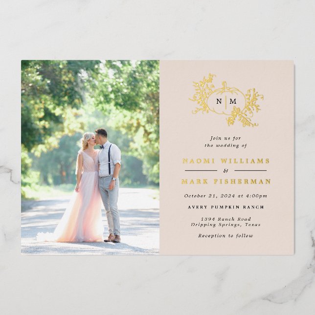 Invitación Con Relieve Metalizado Invitación al Relieve metalizado de los Bodas de c (Anverso)