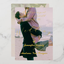 Invitación al Relieve metalizado del Boda de fotog