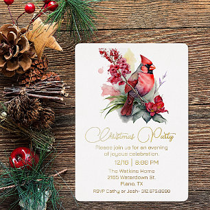 Invitación Con Relieve Metalizado Invitación al Relieve metalizado del Fiesta Navida
