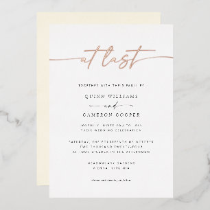 Invitación Con Relieve Metalizado Invitación al Relieve metalizado del último Boda