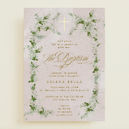 Invitación Con Relieve Metalizado Invitación al Relieve metalizado Eucalyptus Gold C