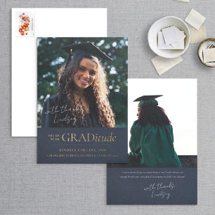 Invitación Con Relieve Metalizado Invitación de graduación de fotos de Relieve metal