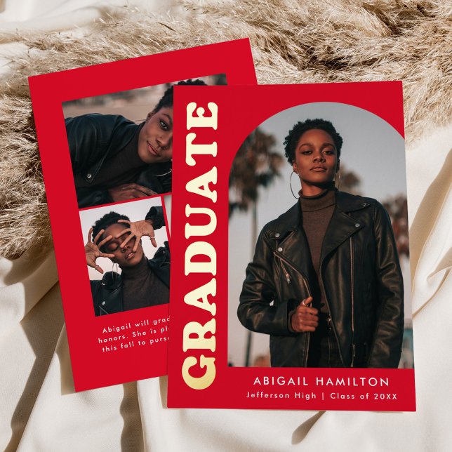 Invitación Con Relieve Metalizado Invitación de graduación de Relieve metalizado de  (Subido por el creador)